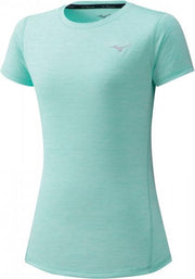 Mizuno Impulse Core Shirt Dames - turquoise - maat M