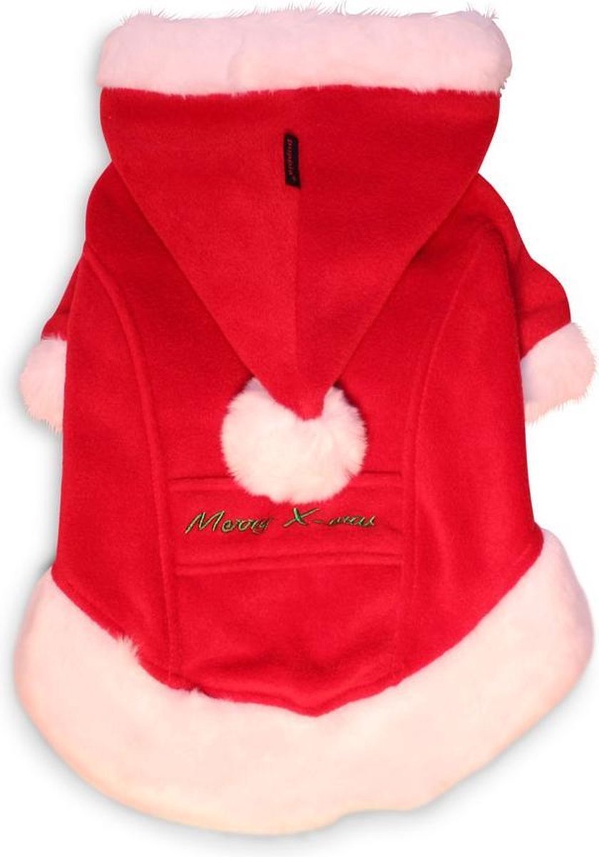 Puppia kerstmantel rood XXXXXL