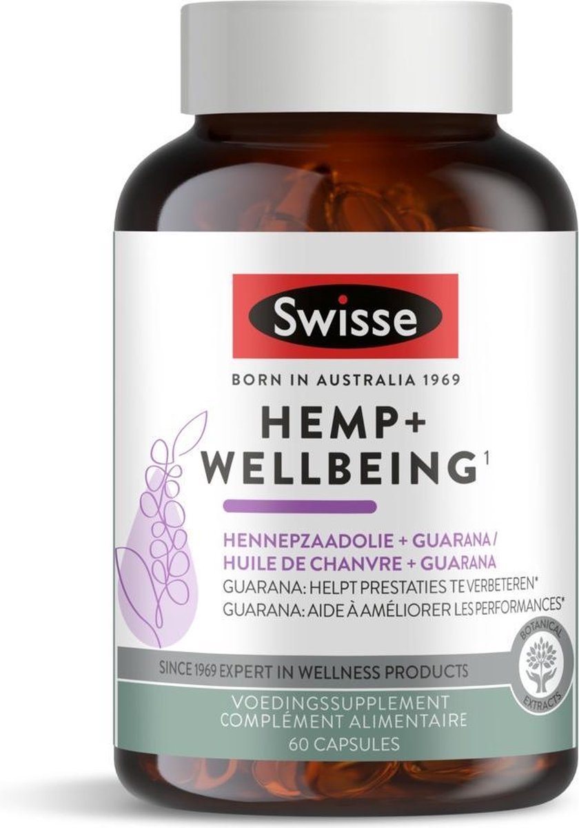 SWISSE HEMP+ WELLBEING 60 TAB