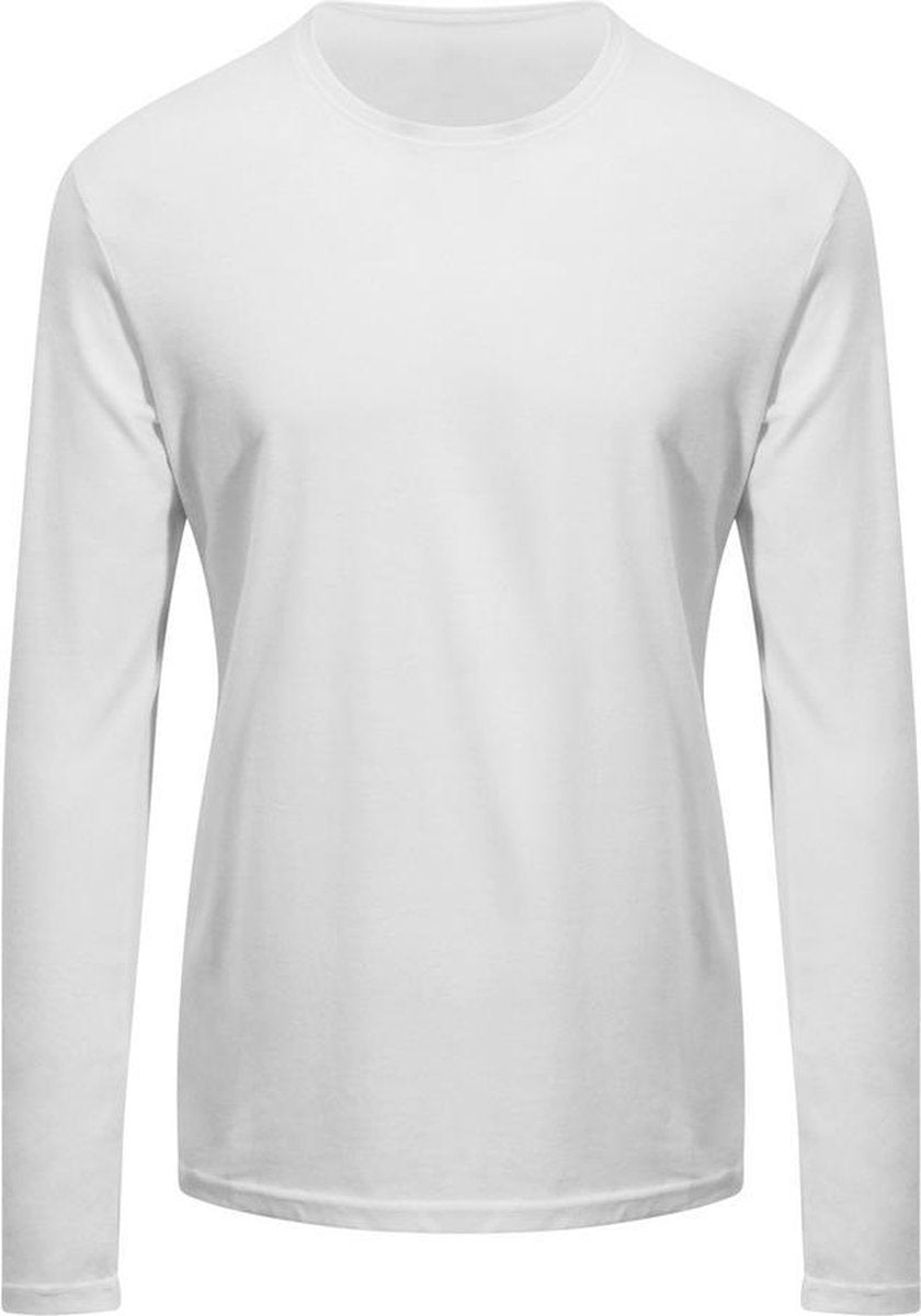 AWDis Ecologie Volwassenen Unisex Erawan Organische Lange Mouwen Tee (Arctisch Wit)