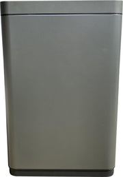 4cookz® Iowa Duo sensor afvalscheidingsprullenbak 2x 22 L - mat Grijs