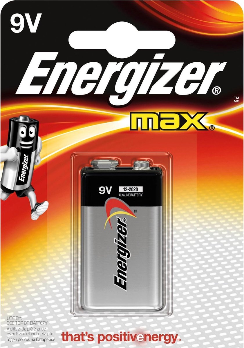 Energizer E300115900 Alkaline 9V niet-oplaadbare batterij