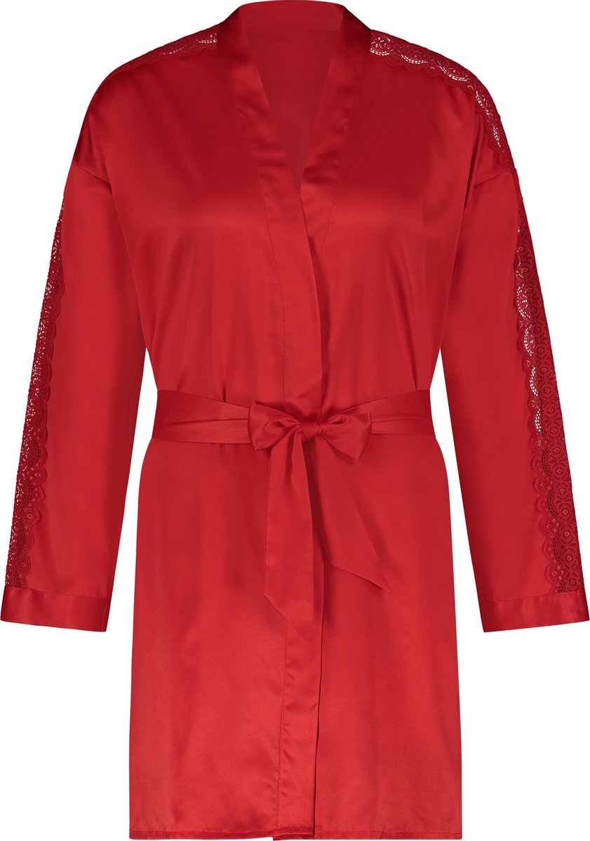 Hunkemöller Dames Kimono Satin - maat XXS/XXS