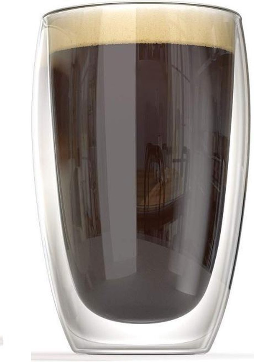 JAP Dubbelwandig Glas - Theeglazen - Koffieglazen - Vaatwasserbestendig - 450ml