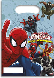 Spider Man Feestzakjes-blauw - Maat One-size
