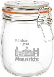 Gegraveerde Weckpot 0.75 ltr. Maastricht