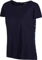 Regatta T-shirt Aliva 2-layer Dames Navy Maat 40
