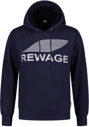 REWAGE Hoodie Premium Heavy Kwaliteit - Heren - Donkerblauw  - M
