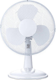 Ventilator - Igia Lyno - 25W - Tafelventilator - Staand - Rond - Mat Wit - Kunststof