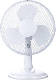 Ventilator - Igia Lyno - 40W - Tafelventilator - Staand - Rond - Mat Wit - Kunststof