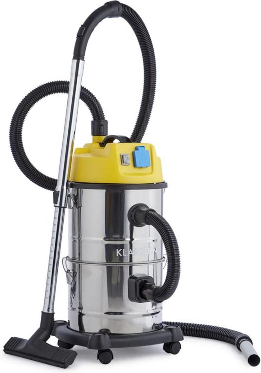 Reinraum 3-in-1 Nat-/Droogzuiger Aszuiger 1800W 30 l Roestvrij staal