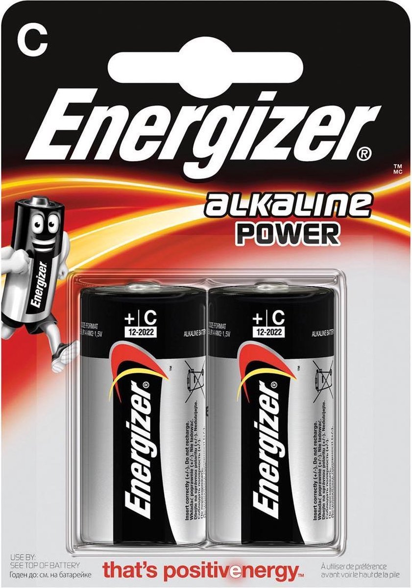 15x Energizer batterijen Alkaline Power C