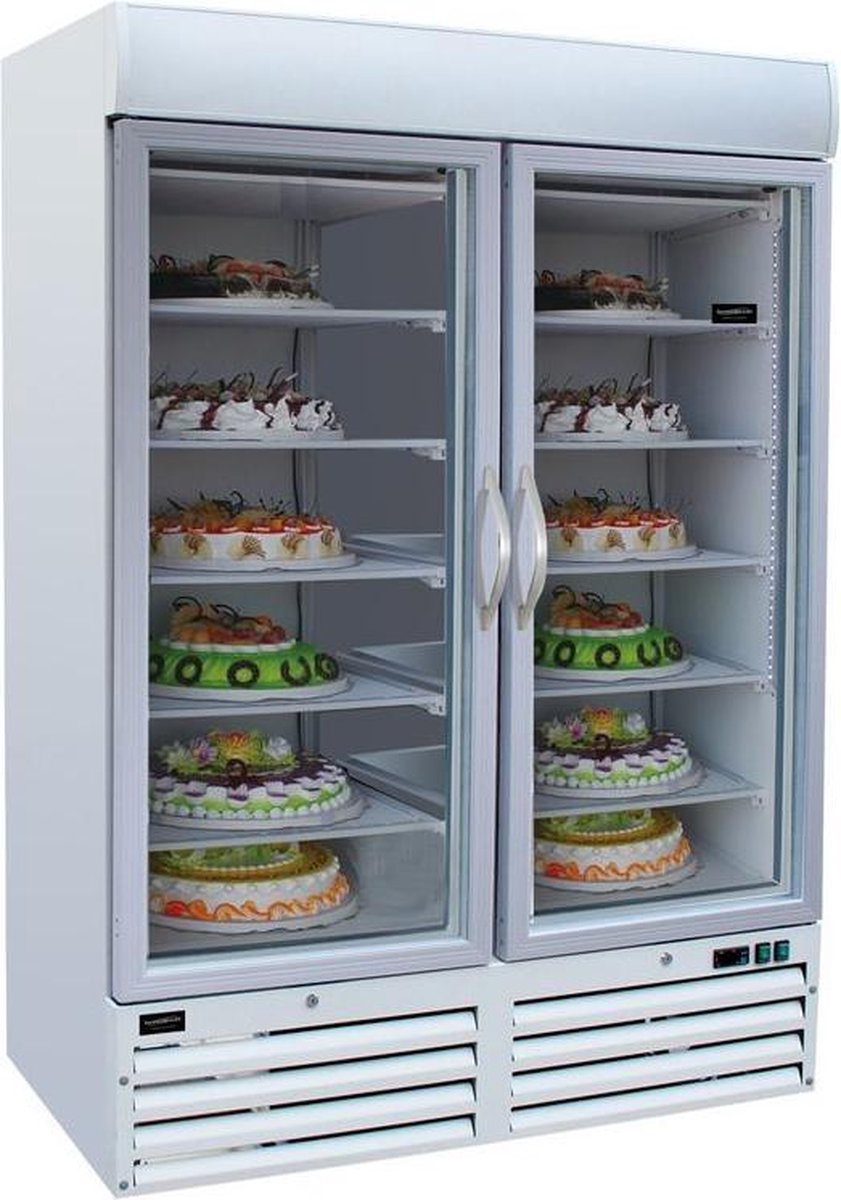 Professionele Vrieskast | 2 Glasdeuren | 1079 L | Combisteel | 7450.0167 | Horeca