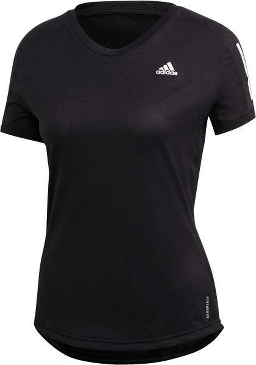 adidas Own The Run Cooler Shirt Dames - zwart - maat XS