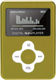 Digital Mp3 Speler LCD Display Mp3 Player Met Speaker BBEC goud