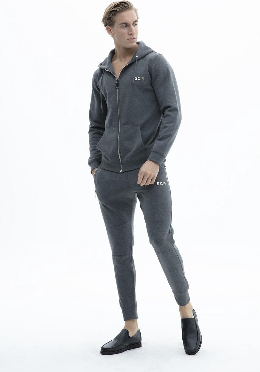 SCR. Nedro Sweatvest Met Capuchon En Zilveren Logo