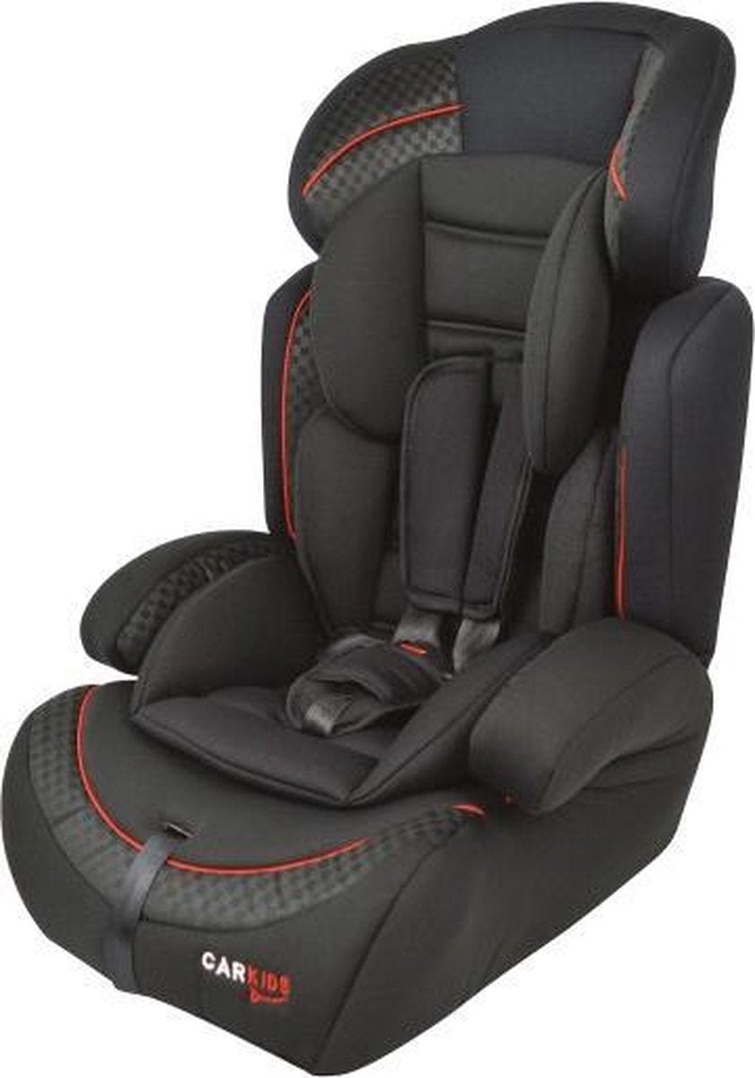 Carkids Autostoeltje Groep 1/2/3 Zwart/rood