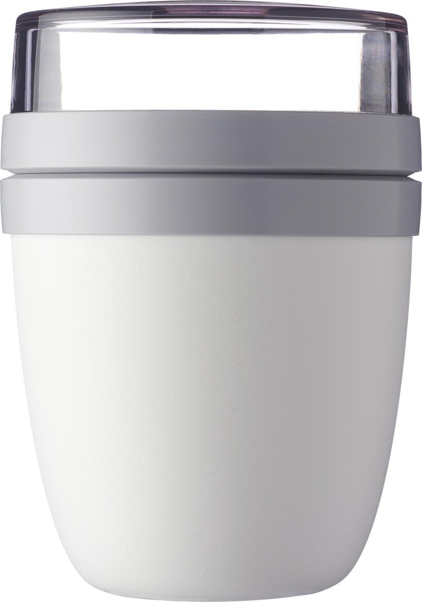 Mepal – Lunchpot Ellipse – Praktische muesli beker to go – wit – Geschikt voor vriezer