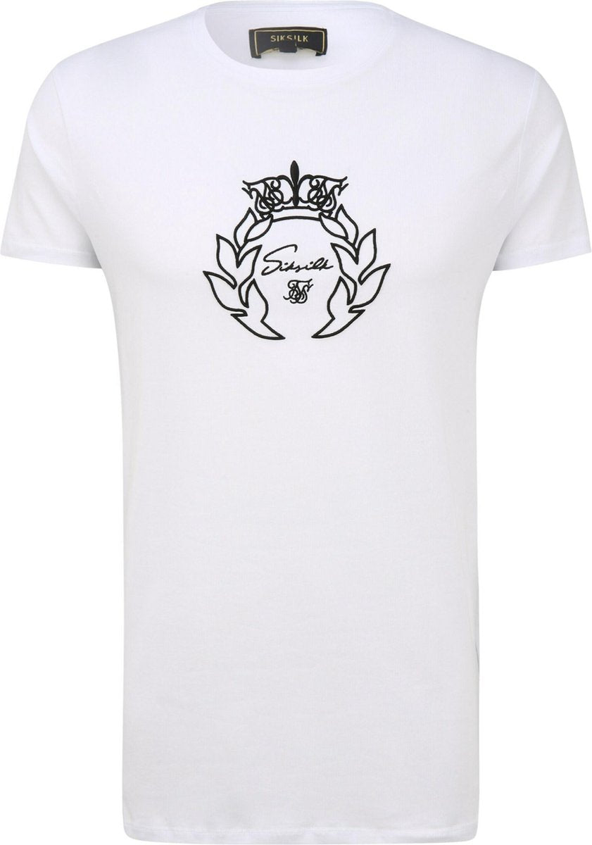Siksilk shirt Zwart-L