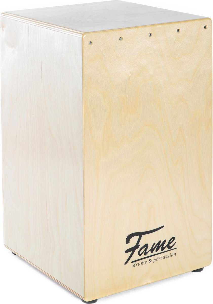 Cajons - Fame Beginner Pro Cajon Natural - voor kinderen en volwassenen