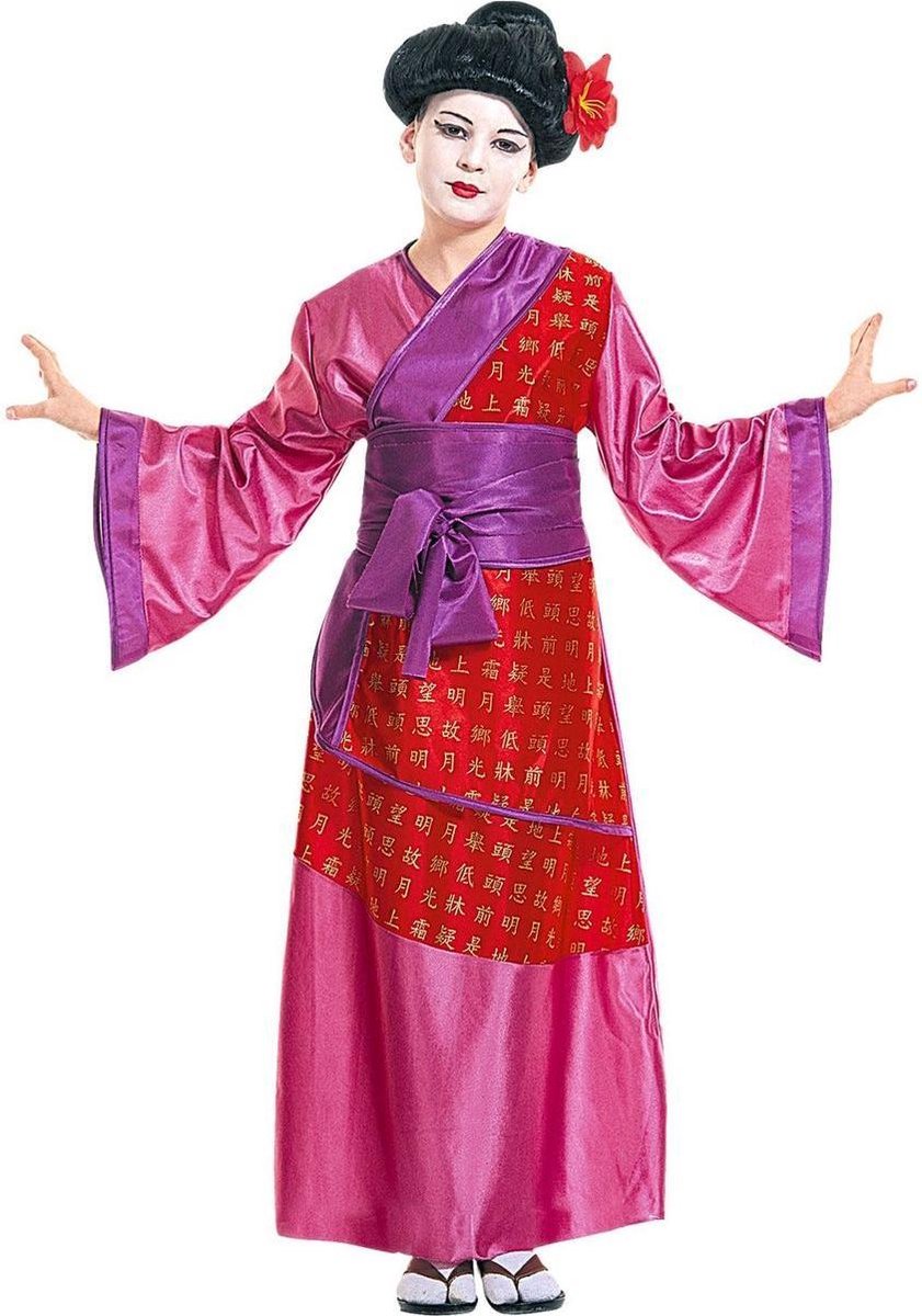 Chinese geisha kostuum voor kinderen - Verkleedkleding - Maat 110/116
