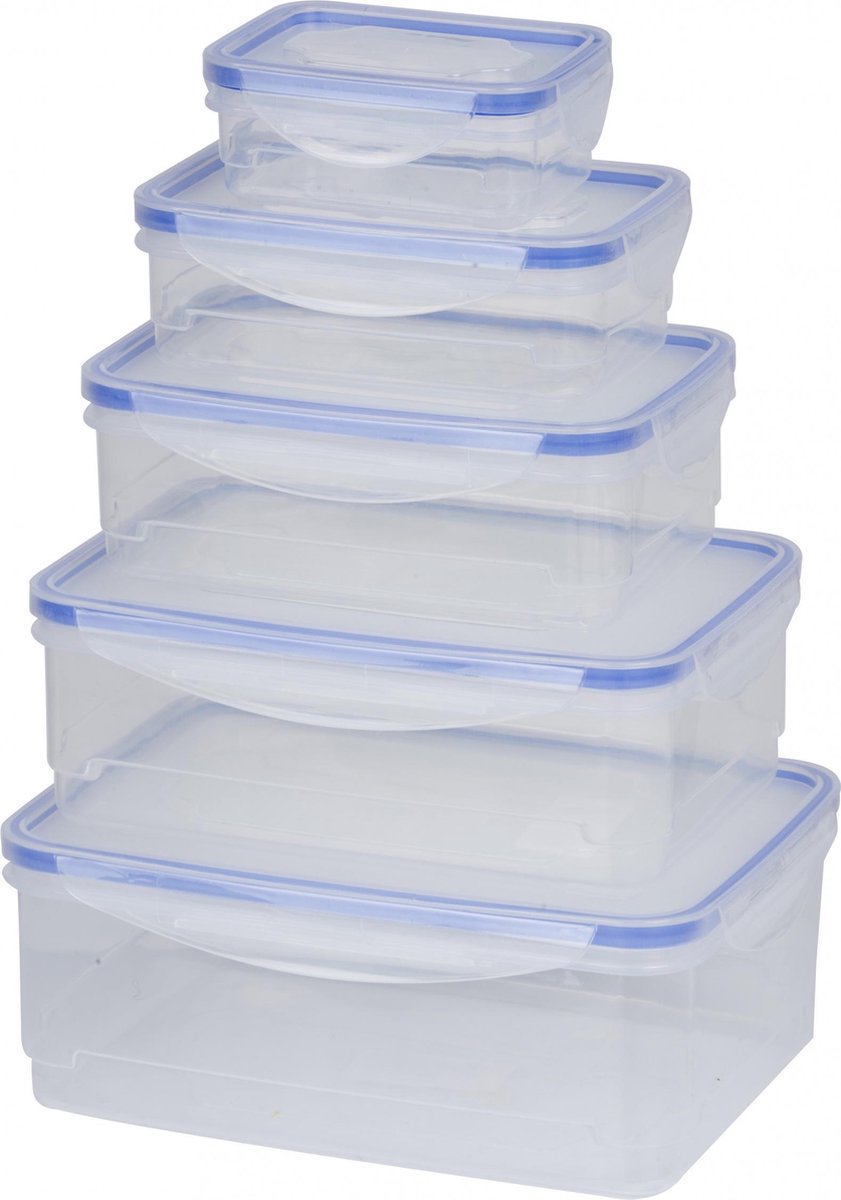 5-delige set opbergdozen