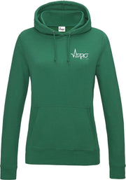FitProWear  Hoodie Dames - Groen  - Maat XS - Dames  - Trui - Slim Fit - Slim Fit Trui - Getailleerde trui - Trui getailleerd - Sporttrui - Sweater - Hoodie - Katoen / Polyester - Trui Capuchon - Sportkleding -