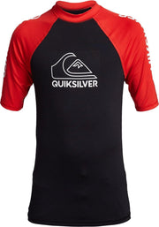 Quicksilver - UV-zwemshirt voor tieners - On Tour - Vuurrood - maat 176cm