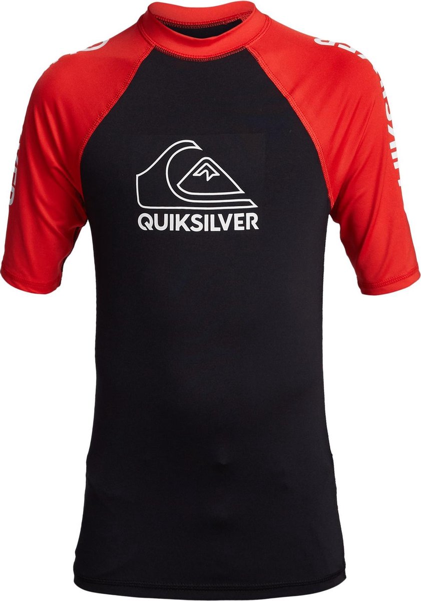 Quicksilver - UV-zwemshirt voor tieners - On Tour - Vuurrood - maat 176cm