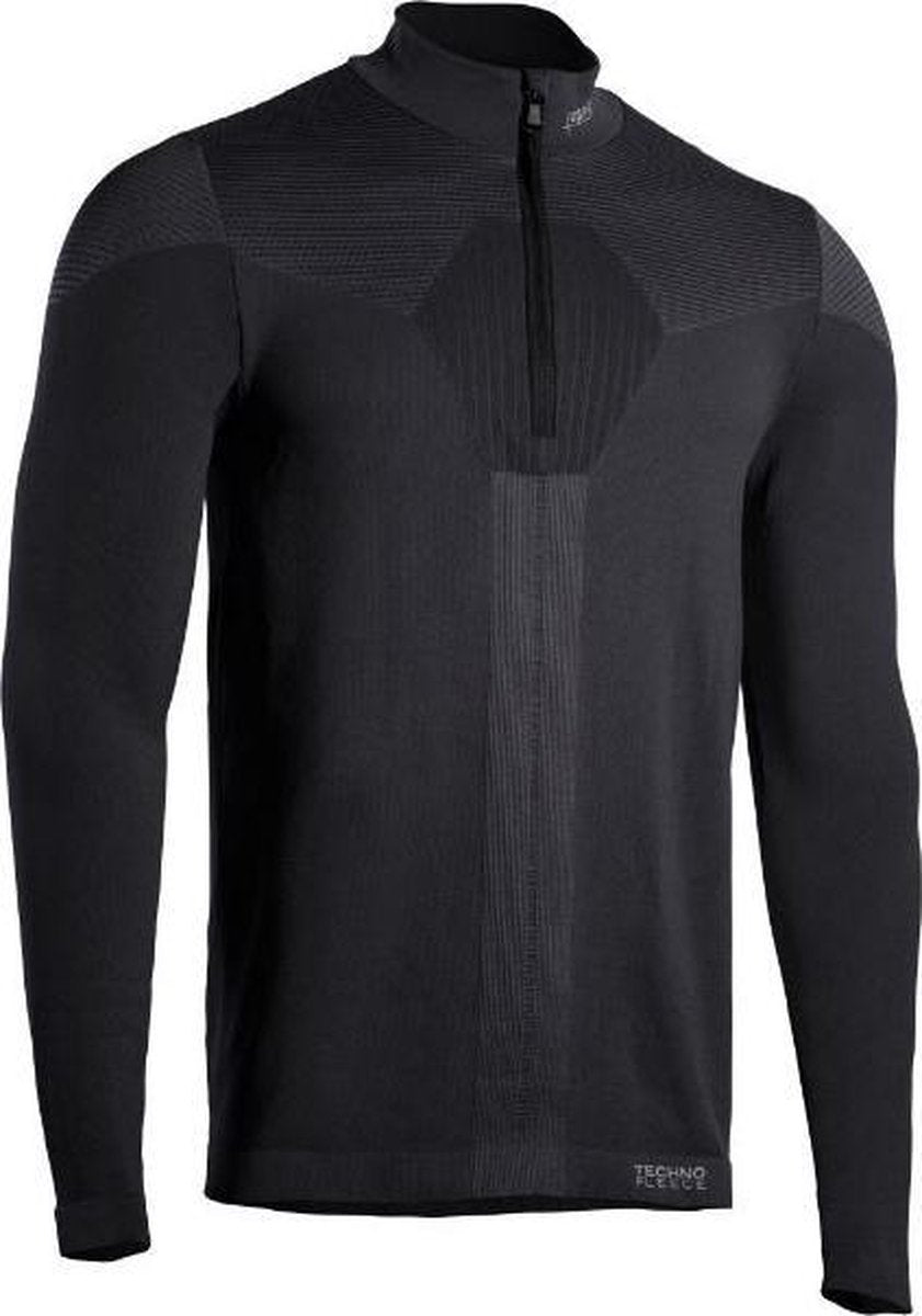 Iron-ic Thermoshirt Fusion Half Zip Heren Polyamide Zwart Mt S