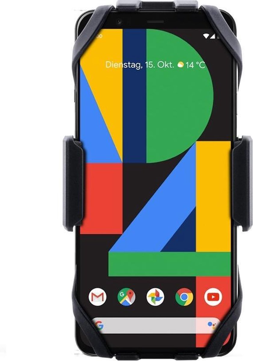 Interphone - Google Pixel 4 XL Motorhouder Moto Crab Zwart