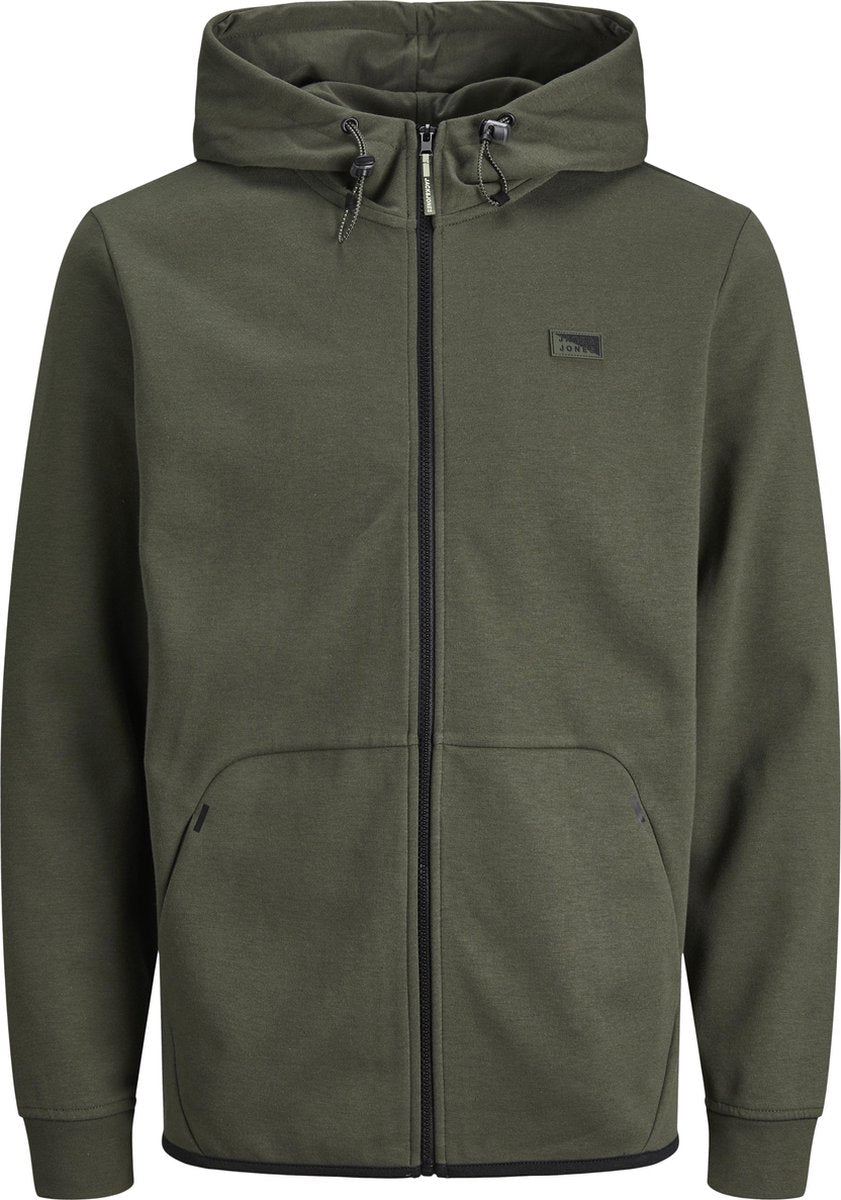 JACK&JONES JCOAIR SWEAT ZIP HOOD Heren Vest - Maat S