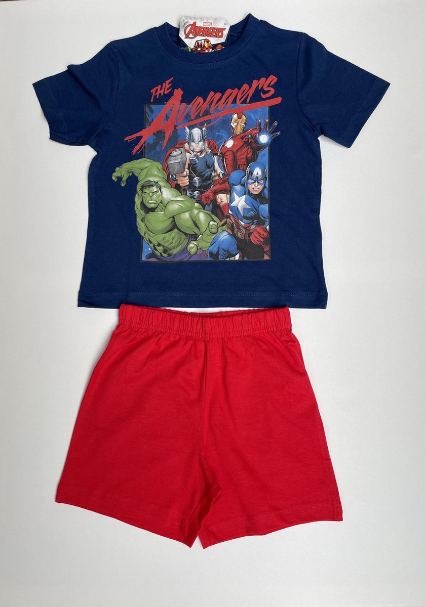 Avengers Kinder Shortama Zomerset Maat 8-Jaar Blauw