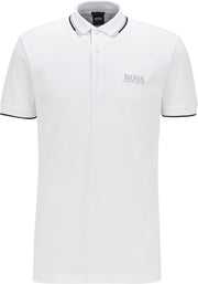 HUGO BOSS Paddy Pro regular fit - stretch heren polo korte mouw - wit (contrast) -  Maat: 3XL