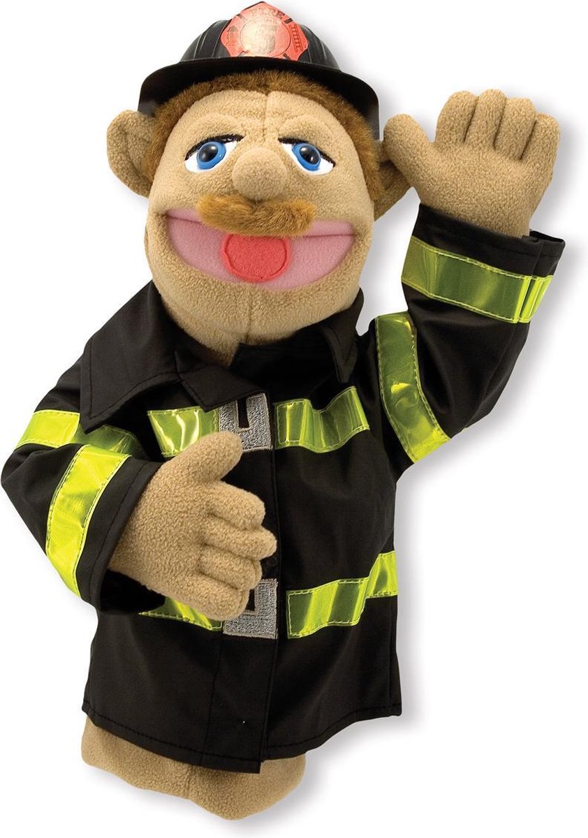 Melissa & Doug - Brandweerman - Handpop