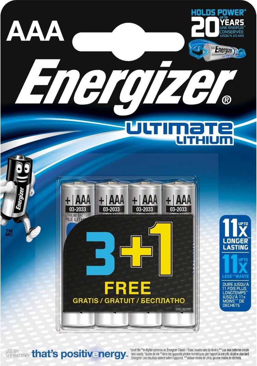 Energizer Ultimate Lithium Micro AAA 1