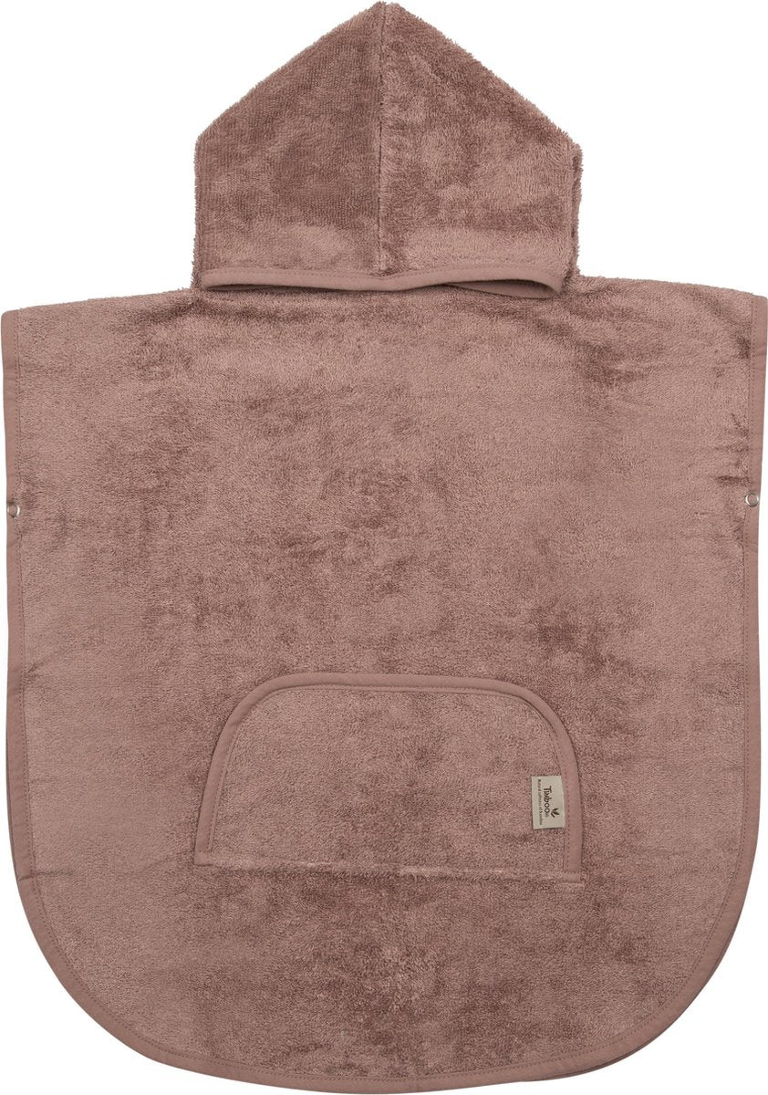 Timboo poncho Mellow Mauve  - Bamboe - Extra zacht - Handdoek - 1/4 jaar - Paars