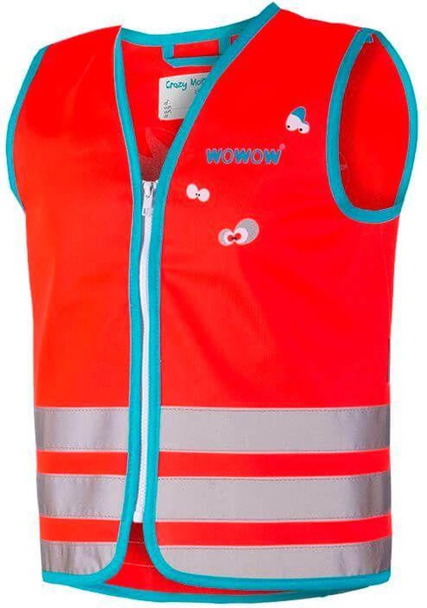 Crazy Monster Jacket Red L  - Fluohesje EN 1150 kind