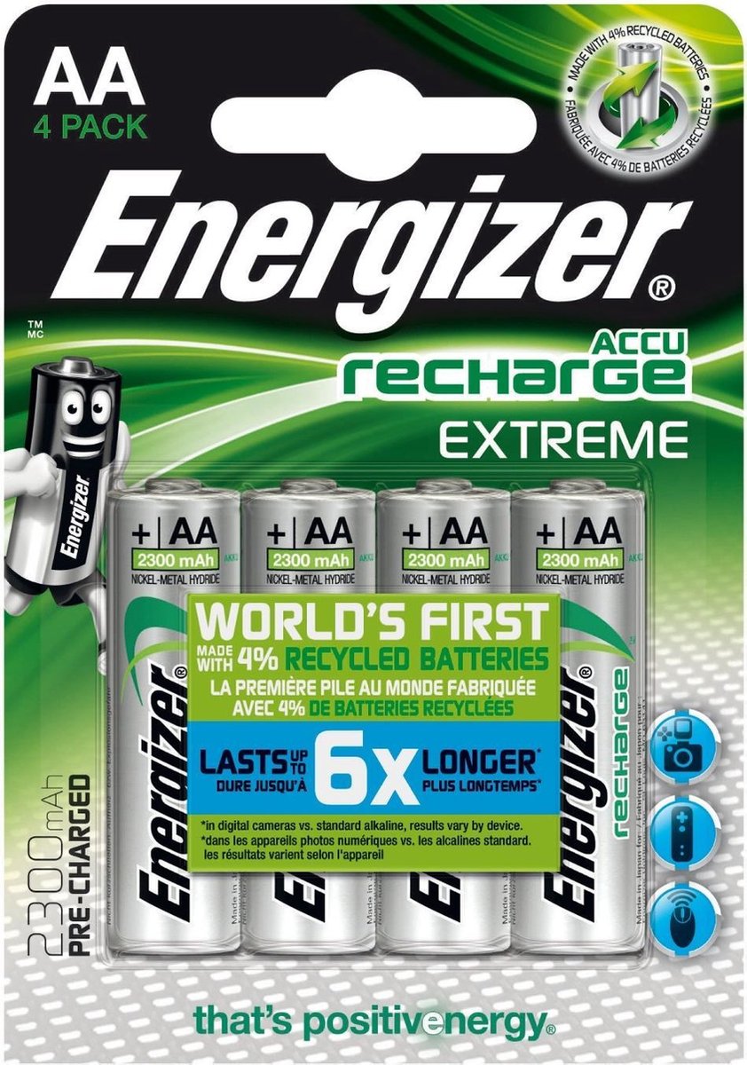 Energizer ENR Recharge Extreme 2300 AA BP4