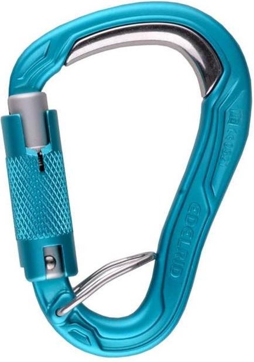 Edelrid HMS Bulletproof Triple FG met stalen inzetstukje  Blauw