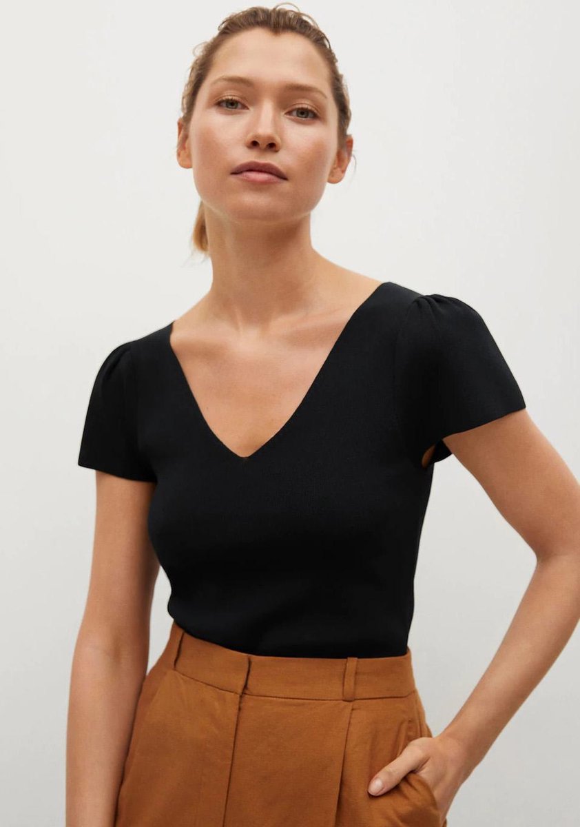 Gebreide Top Met Strik 17090184 99