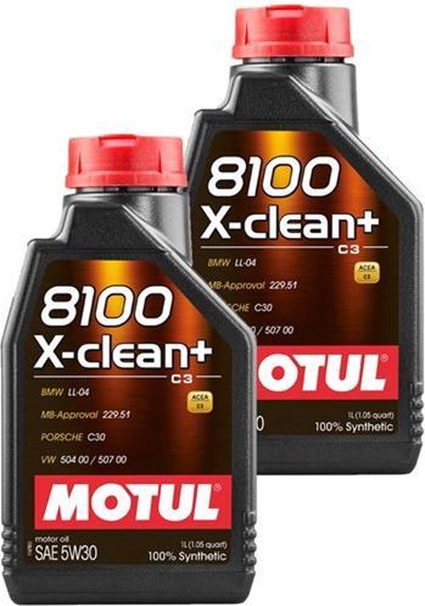 Motul Aanbieding: 2 X 8100 X-Clean+ 5W30 1L