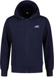 REWAGE Hoodie Met Rits Premium Heavy Kwaliteit - Heren - Donkerblauw - XL