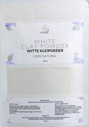 Huidverzorging- Witte kleipoeder voor gezichtsmasker- 100% natuurlijk-Hamam-masker - 200g-n'oil