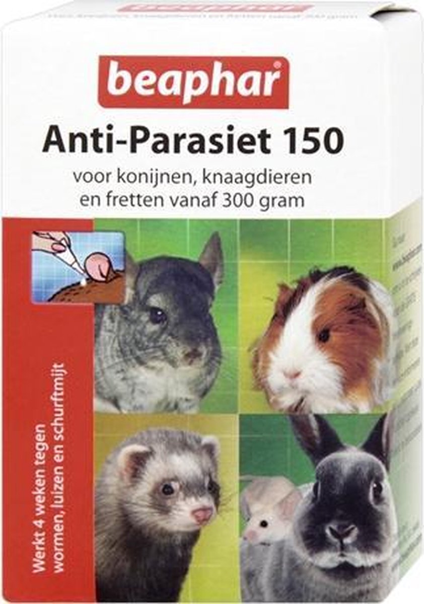 Beaphar anti-parasiet 150 knaagdier - 4 pip - 1 stuks