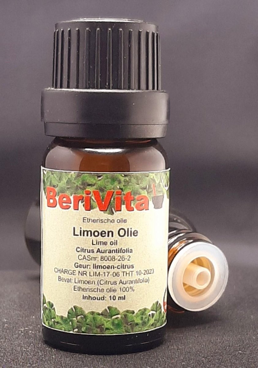 Limoenolie 100% 10ml - Etherische Limoen Olie van Limoenschillen - Lime Oil