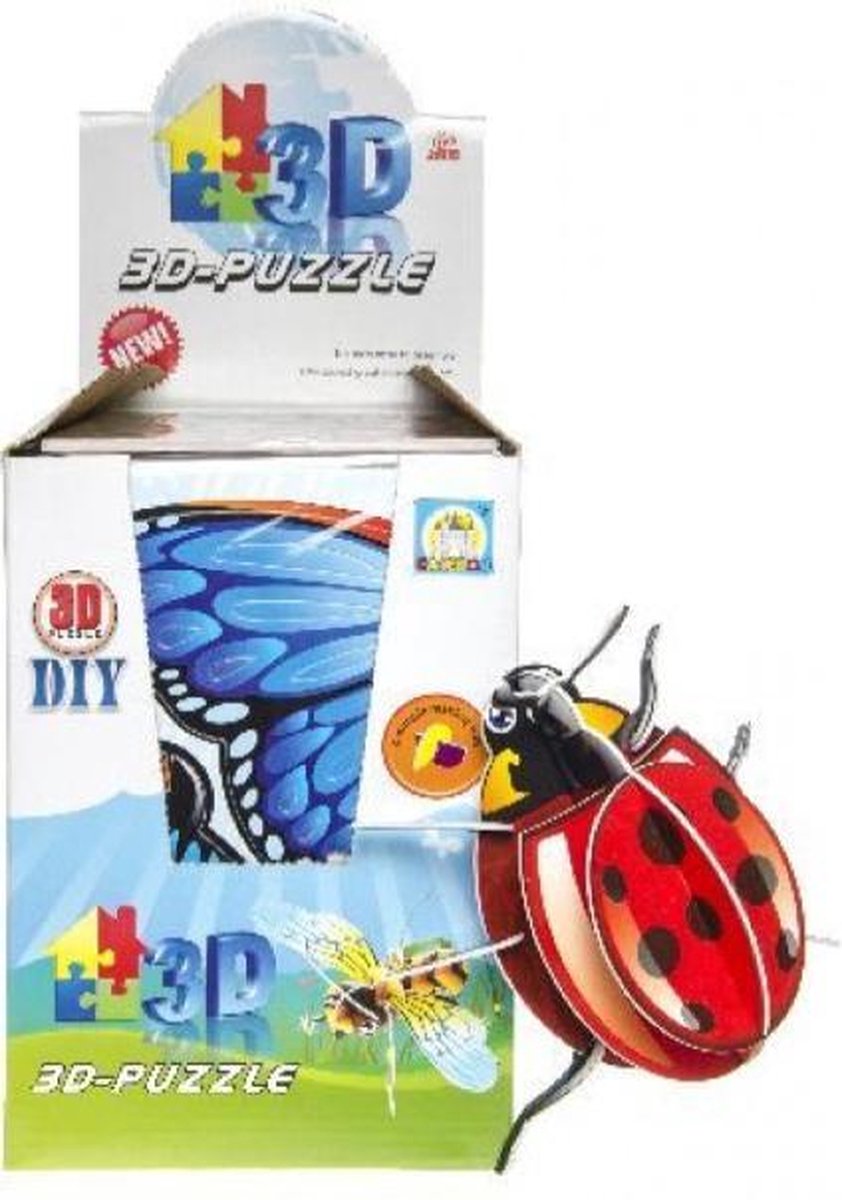 Bouw je eigen 3D insect - dieren - insecten - speelgoed - jongens - meisjes - puzzel - Viros