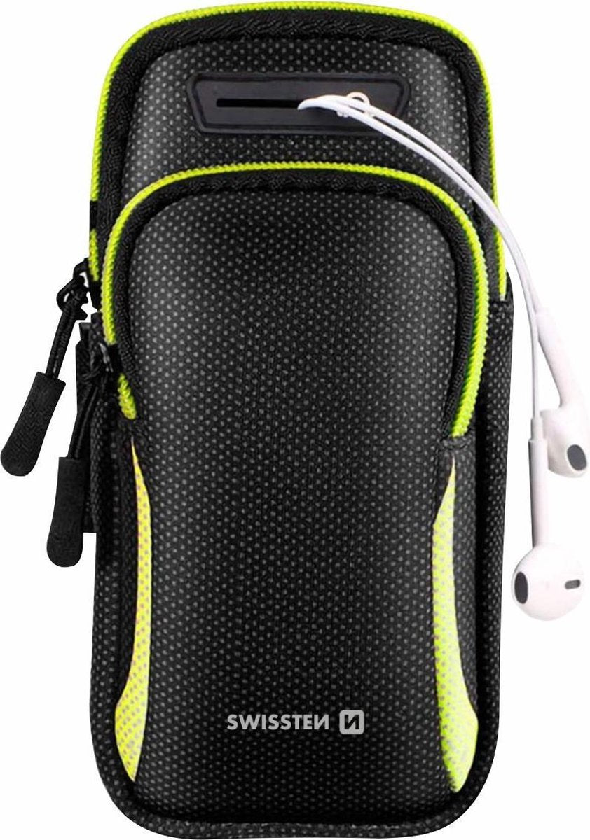 Swissten Hardloop Telefoonhouder - Hardlooptasje voor smartphones - t/m 6.7 inch
