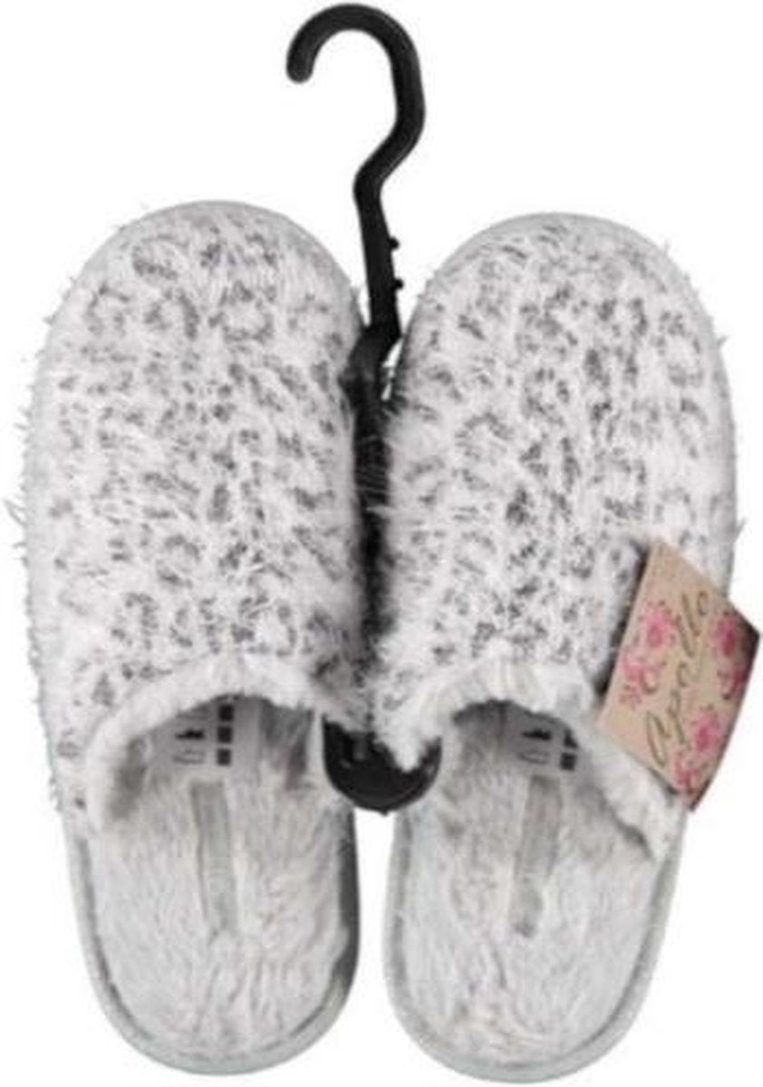 Apollo Pantoffels Dames Elastomeer/textiel Grijs Maat 41-42