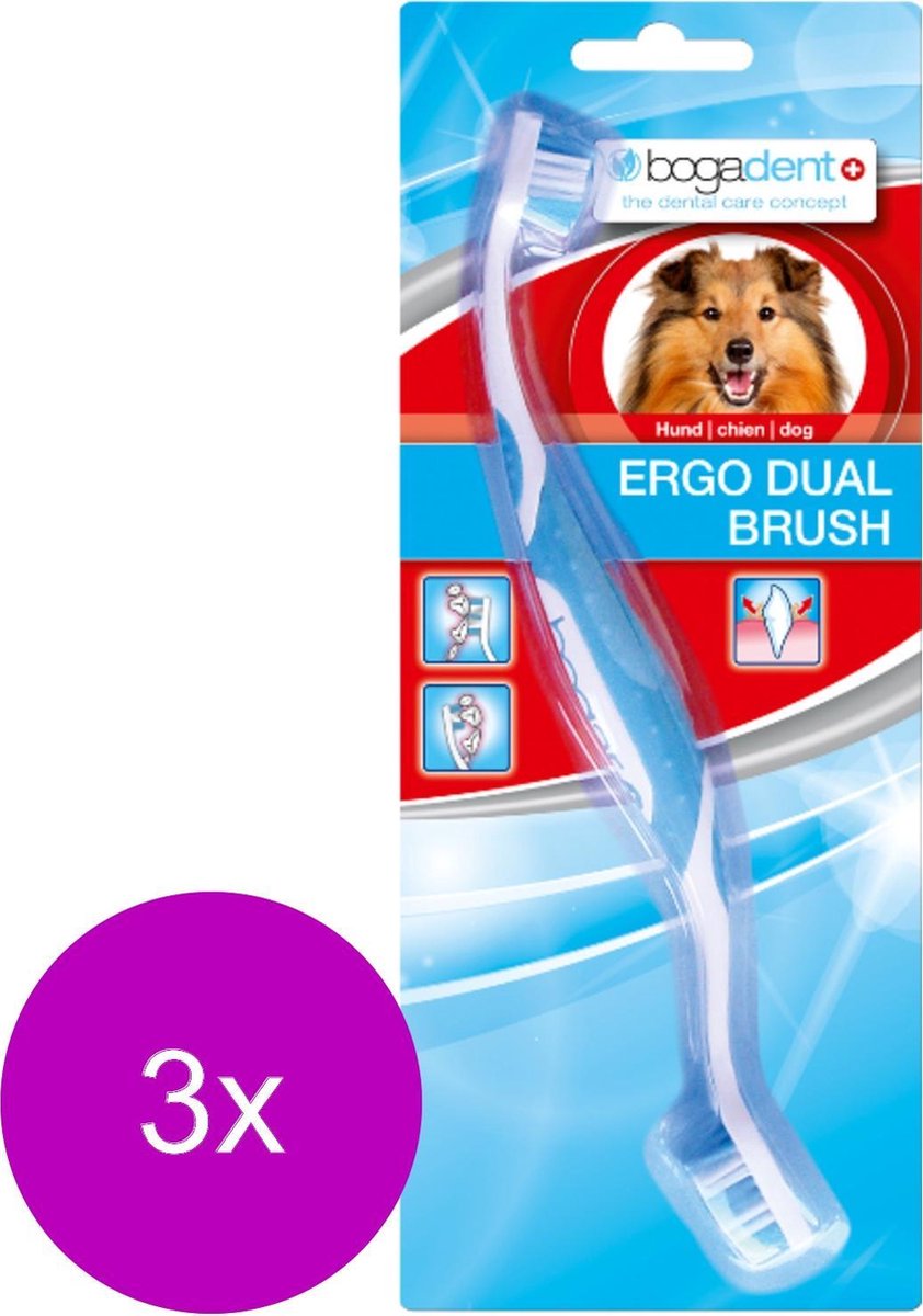 Bogadent Dental Tandenborstel Ergo Dual - Gebitsverzorging - 3 x per stuk
